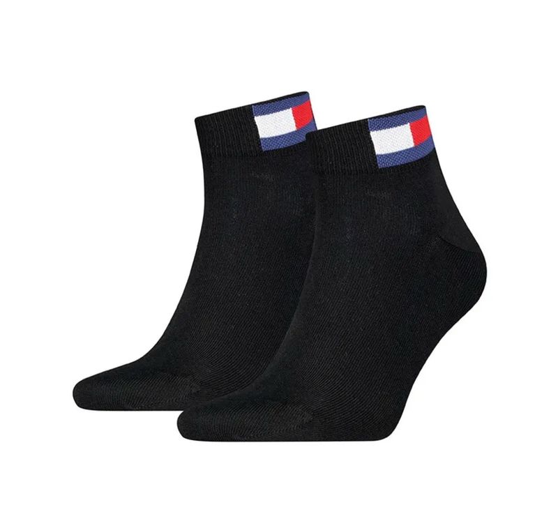 Tommy Jeans - Duopack Unisex Sokken - Zwart - Logo