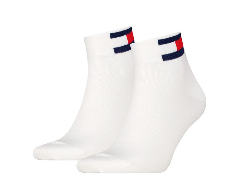 Tommy Jeans - Duopack Unisex Sokken - Wit - Logo