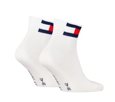 Tommy Jeans - Duopack Unisex Sokken - Wit - Logo