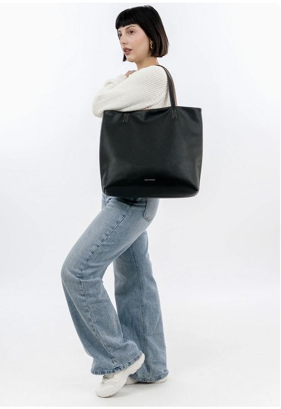 Emily &amp; Noah - Shopper "Eva" - Zwart - * REVERSIBLE *