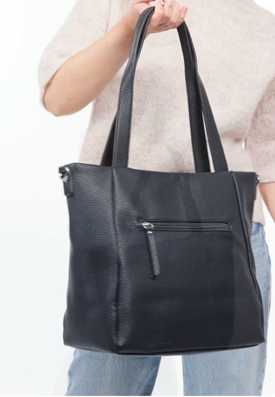 Emily &amp; Noah - Shopper Medium "Enie" - blauw