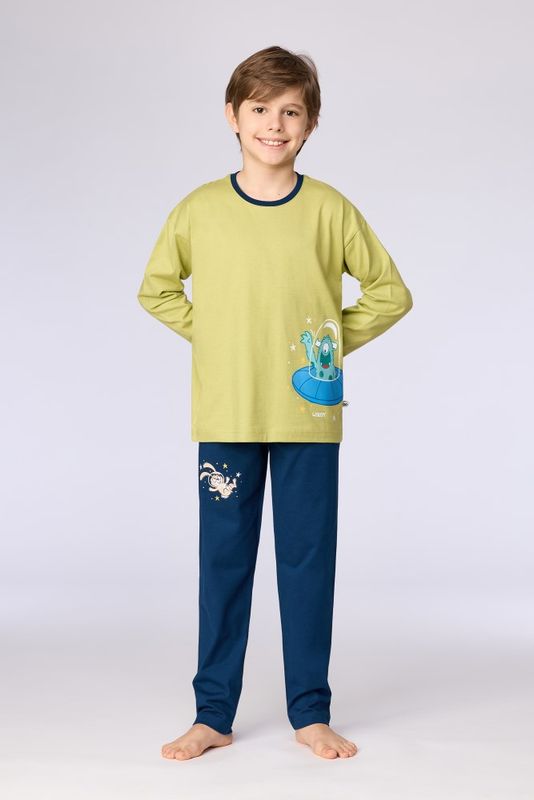 Woody - Jongens/Heren Pyjama - Groen
