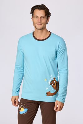 Woody - Jongens/Heren Pyjama - Blauw