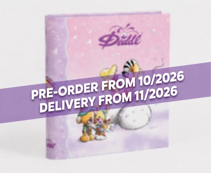 Diddl - Collection Folder with 30 Collector Sleeves A4, A5 &amp; A6 - 4 Rings - Design 2 *** PRE-ORDER (Delivery November 2026)