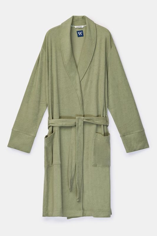 Woody - Heren Badjas - Kaki Groen