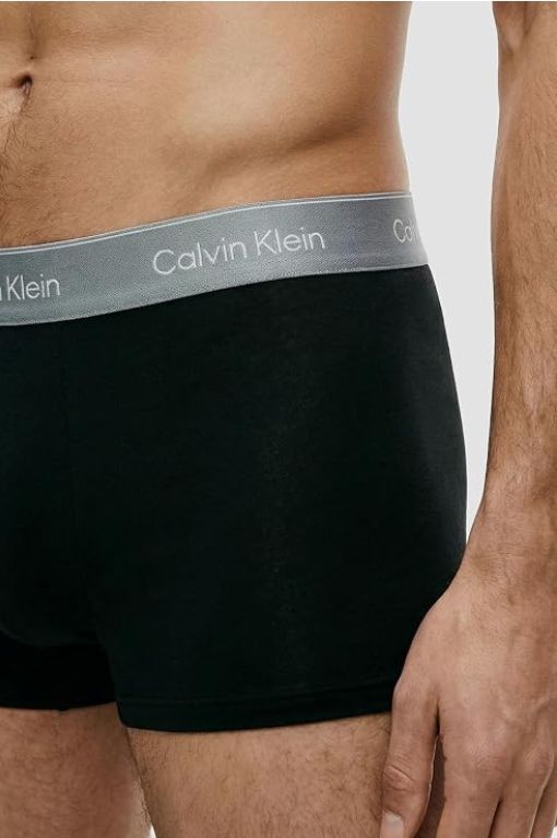 Calvin Klein - 5-Pack Low Rise Boxershorts - Zwart Met Gekleurde Band