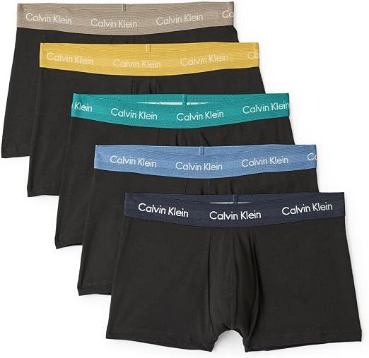 Calvin Klein - 5-pack Cotton Stretch Boxershorts - Zwart Met Gekleurde Band