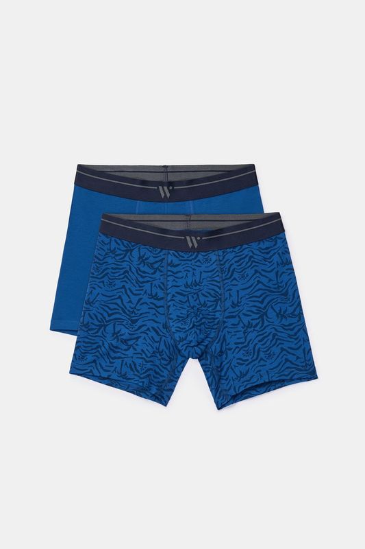 Woody - Duopack Boxershorts - Donkerblauw + Camo print
