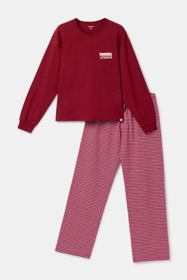 Woody - Meisjes/Dames Pyjama - Bordeaux