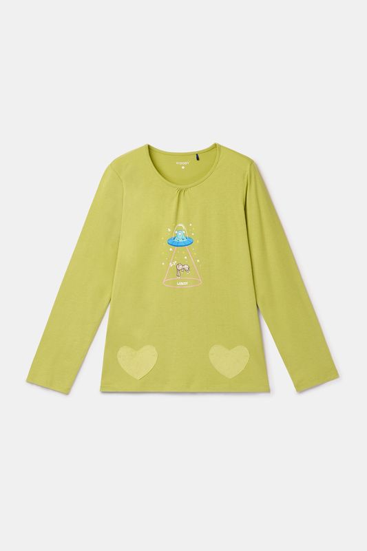 Woody - Meisjes/Dames Pyjama - Groen