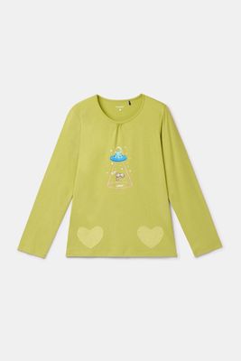 Woody - Meisjes/Dames Pyjama - Groen