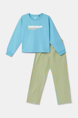 Woody - Meisjes/Dames Pyjama - Blauw