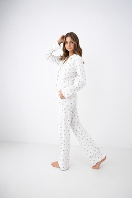 Sensis - Dames Pyjama "Monroe" - Ecru