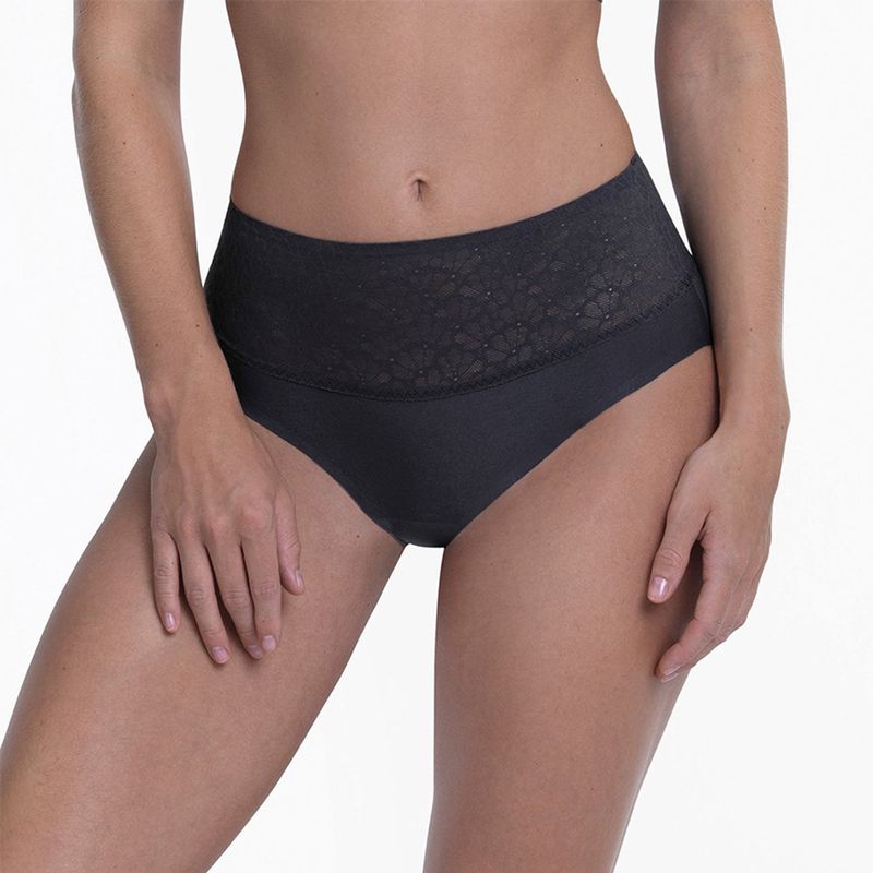 Anita - High Waist Slip - Shadow Blue