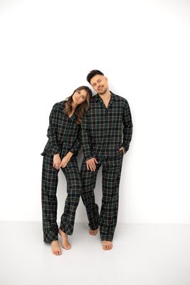 Sensis - Dames Pyjama "Skyler" - Donker Geruit