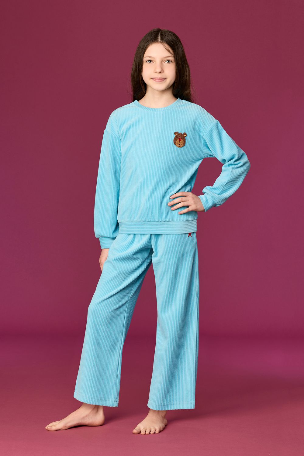 Woody - Meisjes/Dames Pyjama - Blauw