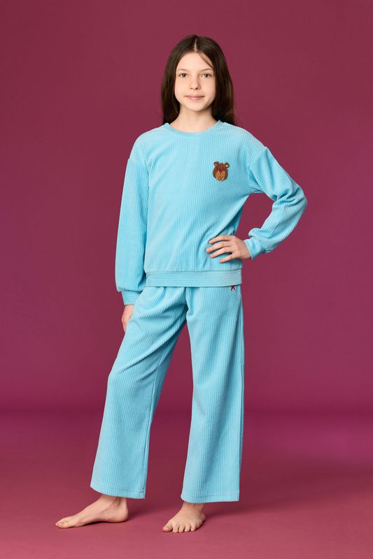 Woody - Meisjes/Dames Pyjama - Blauw