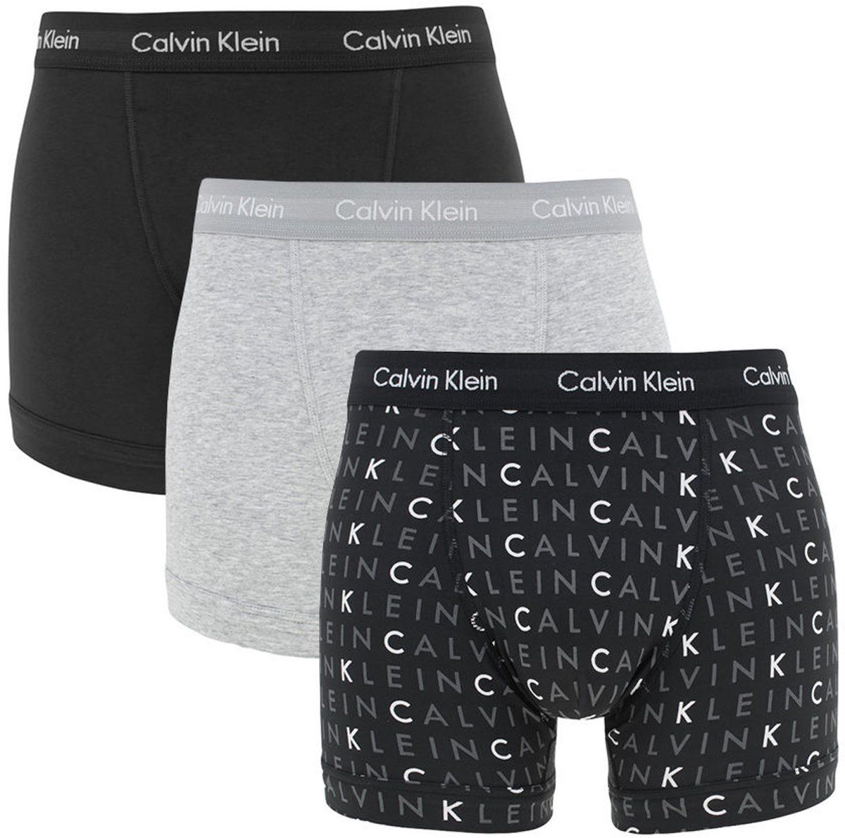Calvin Klein - 3-pack Boxershorts - Zwart/Grijs