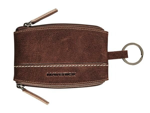 Maverick - Rough Gear - Lederen Dubbele Geldbeugel - Bruin