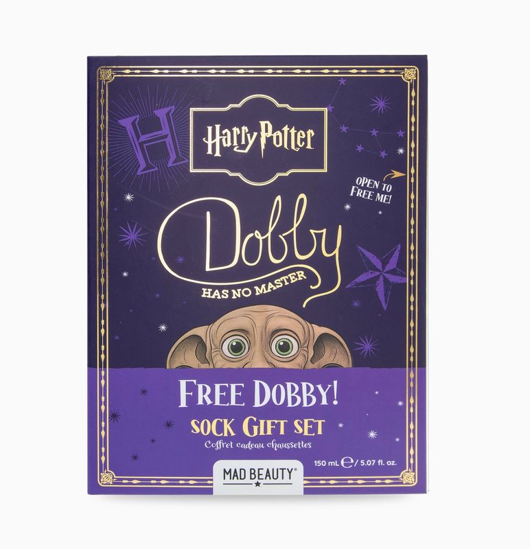 Mad Beauty Harry Potter – Dobby “Free Dobby” Verzorgingsset – Pepermunt Voetlotion 150 ml + Cozy Sokken – Cadeauset