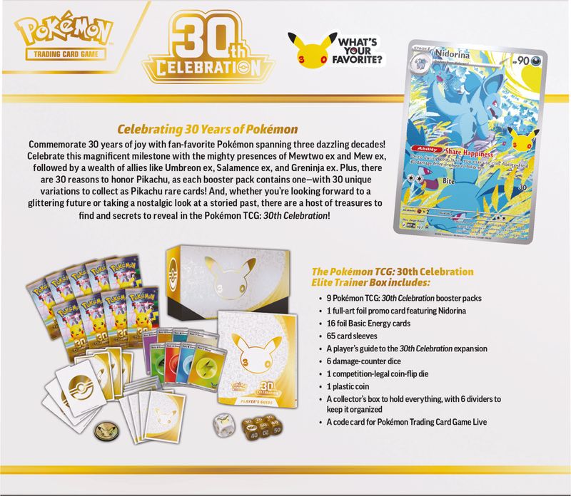 Pokémon - 30th Celebration Elite Trainer Box