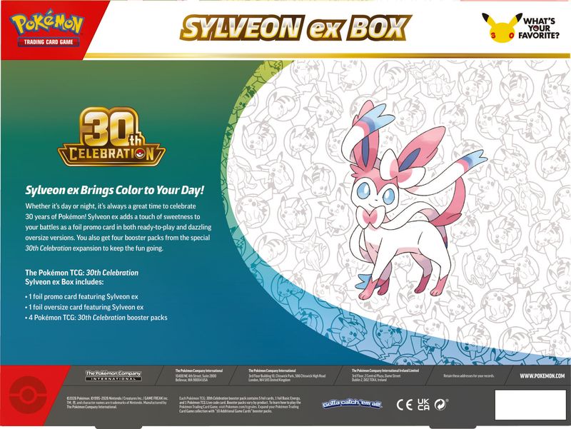 Pokémon - 30th Celebration - Sylveon-ex Box