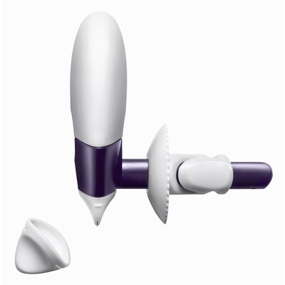 Krijtradeerwieltje dubbel ergonomic wit