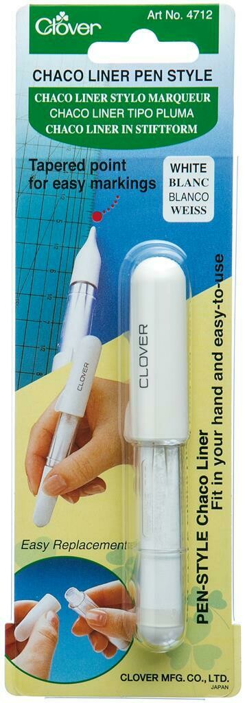 Krijtradeerwieltje Chaco Liner Pen wit