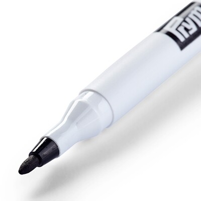 Markeerstift permanent zwart breed