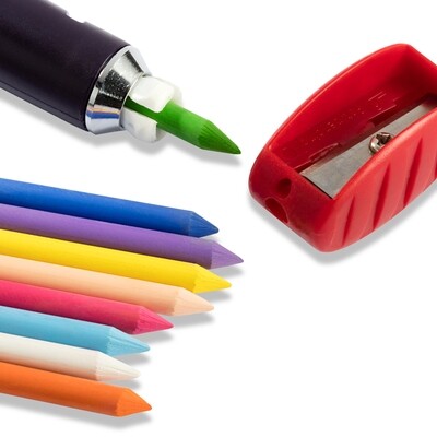 Krijt stiftenset 8 kleuren + wit Prym