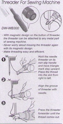 Sew Mate draadinrijger met naaldenhouder