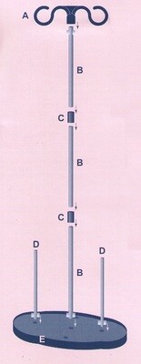 Dubbele cone houder Hemline