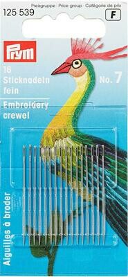 Naai- en borduurnaald No7 crewel