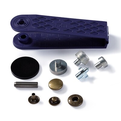 Drukknopen "anorak" 12 mm oudmessing