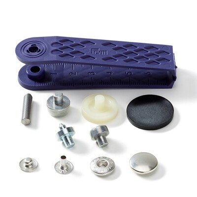Drukknopen "anorak" 15mm zilver