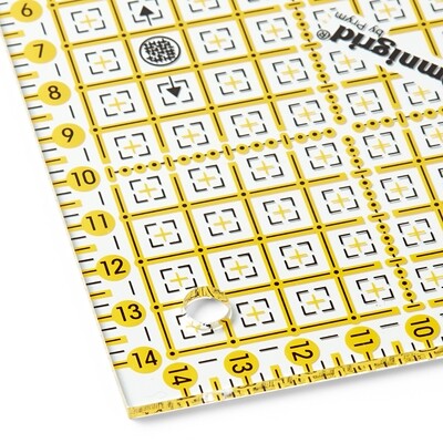Patchwork driehoek 1/2 kwadraat