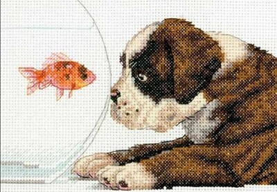 Kruissteek pakket &quot;Dog Bowl&quot;
