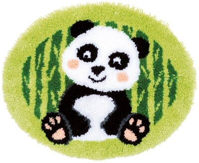 Knooptapijt kit Panda