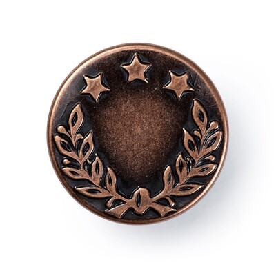 Jeansknop 17mm oudbrons