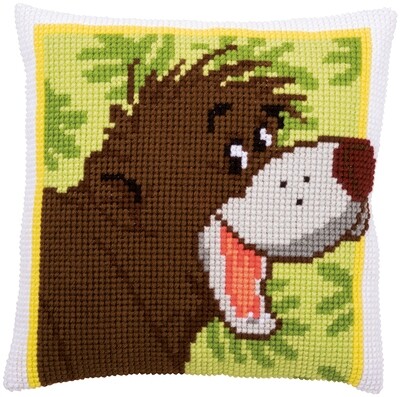 Kruissteek kussen Disney &quot;Baloo&quot;