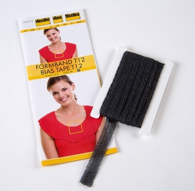 Vlieseline vormband T12 zwart