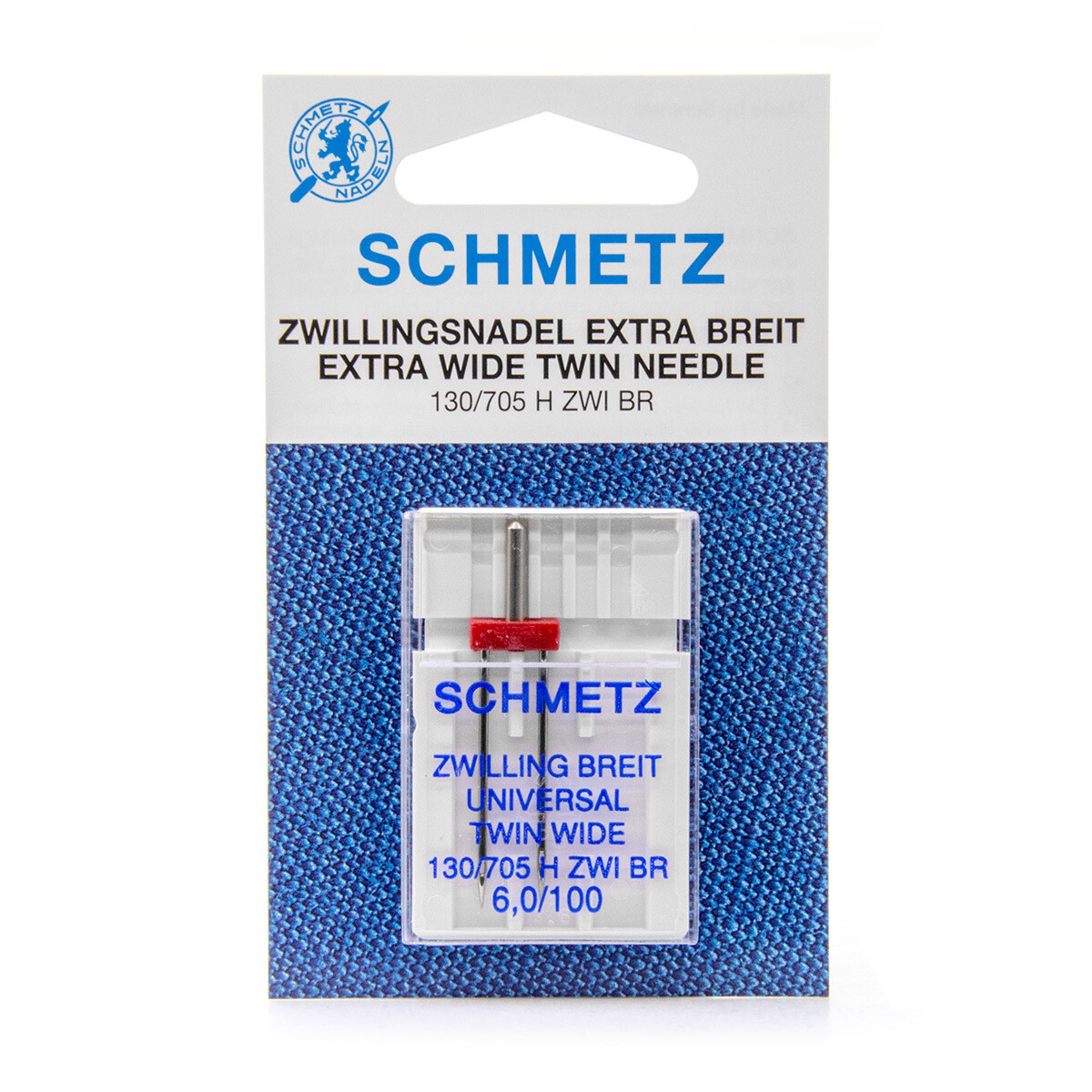Schmetz tweelingnaald extra breed 6,0/100