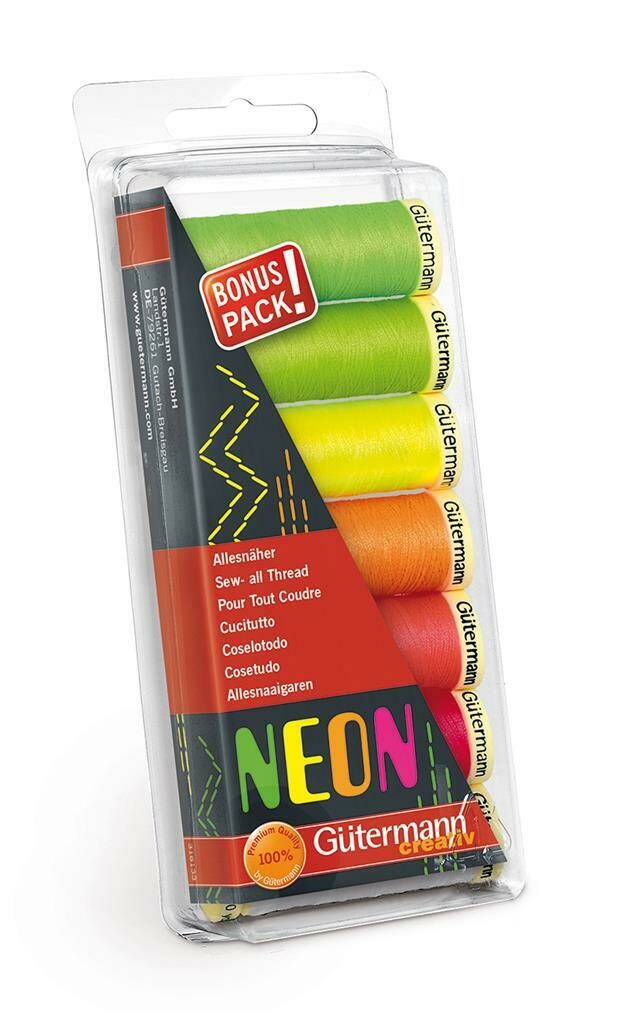 Gütermann bonuspack Neon 7 kleuren