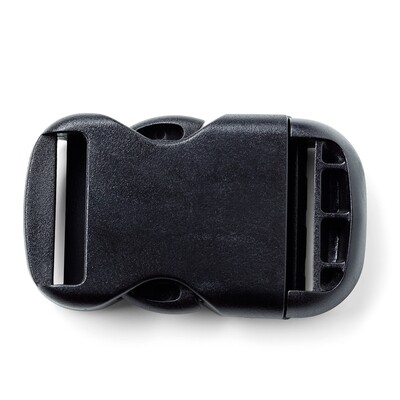 Klik gesp 25mm zwart
