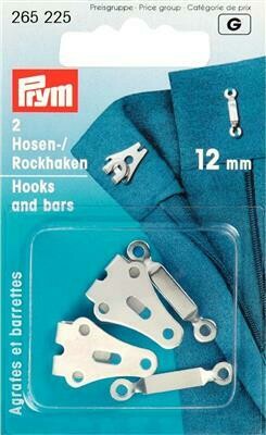 Broek- &amp; rokhaken 12mm 2 stuks