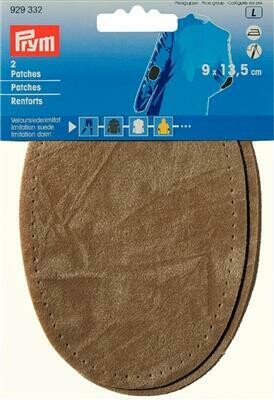 Patches lederimitatie opstrijkbaar 9 x 13,5cm