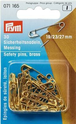 Veiligheidsspelden assortiment messing