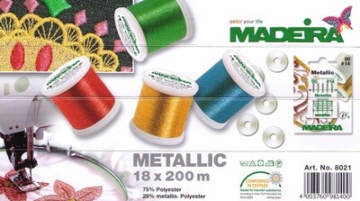Madeira Metallic Smooth voordeelbox 18 colors