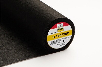 Vlieseline H180 wit / zwart