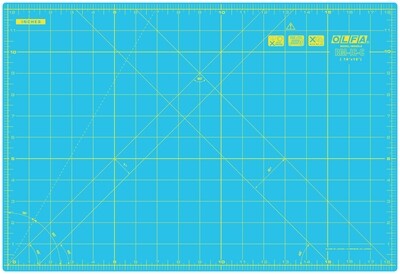 Snijmat Olfa A3 30x45cm aqua